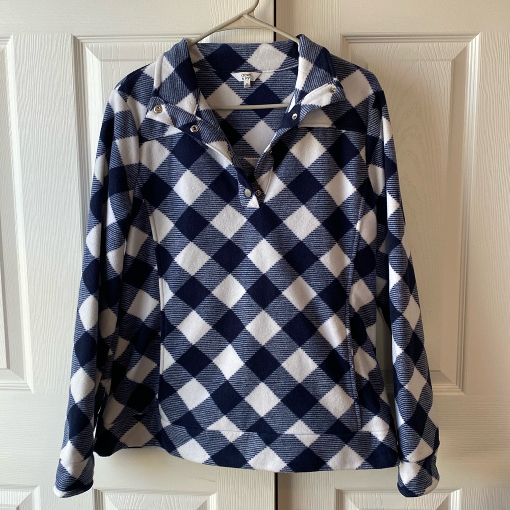 Gingham Pullover